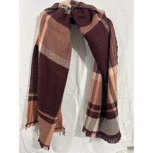 Francesca's Scarf Women's Plaid NWT